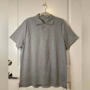 Stenstroms Mens Size XXL Short Sleeve 3 Button Cotton Polo Shirt Gray